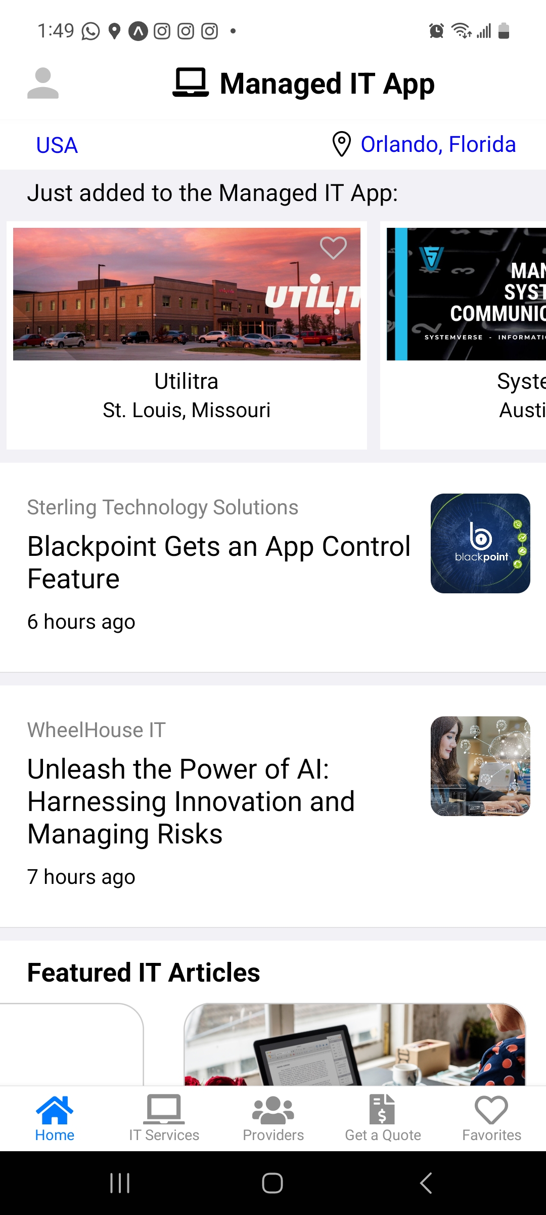 Managed IT App - The managed IT Services app available apple app store and google play